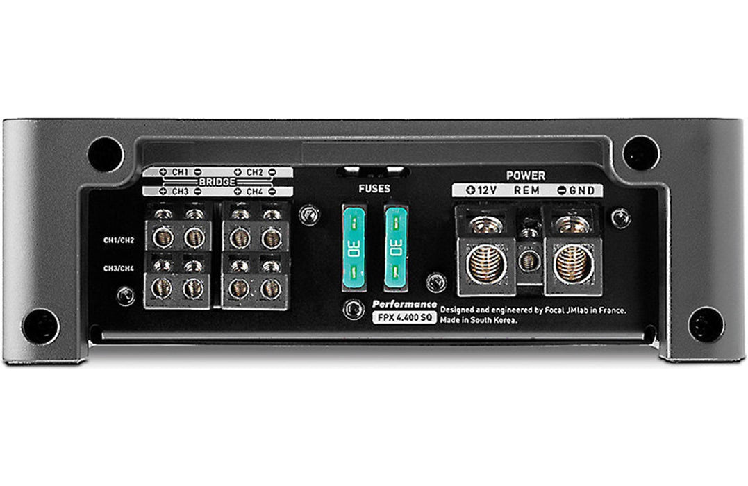 FOCAL FPX4.400SQ 4-channel SQ Amplifier, A/B Class, 4x 70W RMS (4Ω), 4 x 100W RMS 2Ω) -FPX4.400SQ