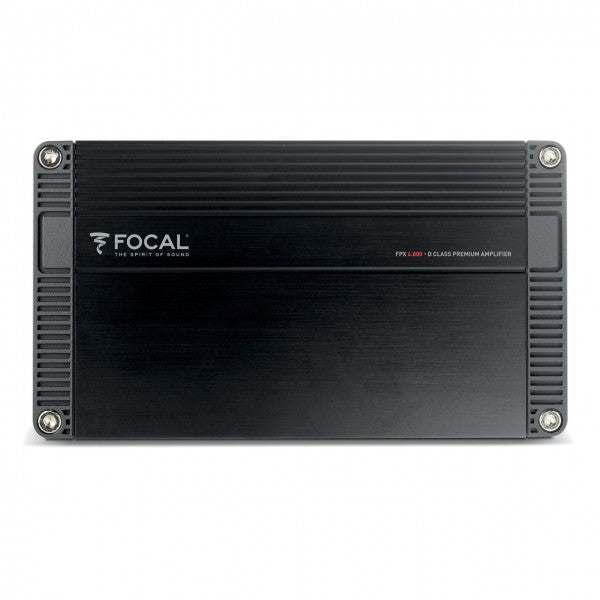 FOCAL FPX4.800 4-channel Compact Amplifier, D Class, 4 x 120W RMS (4Ω), 4 x 185W RMS (2Ω), 2 x370W (4Ω bridged) -FPX4.800