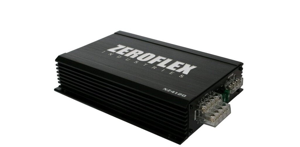 ZeroFlex NZ4120 4 x 120RMS @ 4Ω Amplifier with Bass Remote