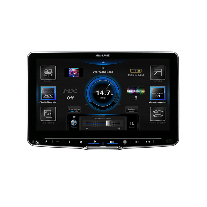 Alpine Halo9 9” High-Res Audio Receiver with Wireless Apple CarPlay / Wireless Android Auto / HDMI / USB / Dual Camera / Bluetooth / Hi-Res Audio Wireless / LDAC / DAB+ Suitable for Ford Ranger PX II/III  -F309E-RANGER16-iLX-F509A