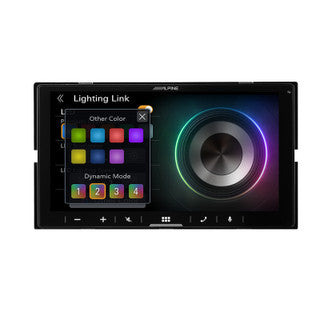 Alpine 7” Display / Lighting Link / Wireless Apple CarPlay / Wireless Android Auto / FLAC / MP3 / WMA / AAC / Bluetooth-iLX-W770A