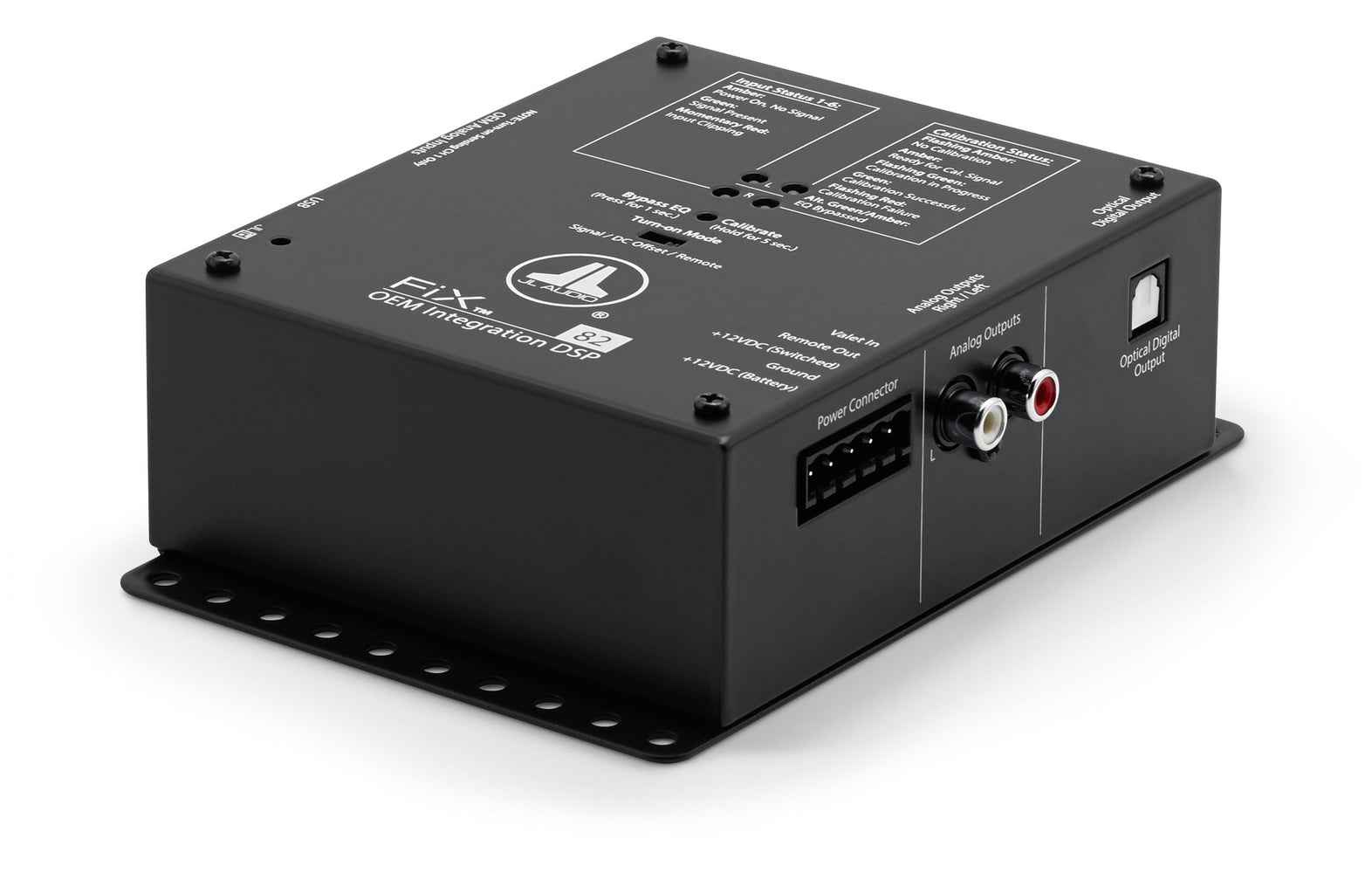 JL AUDIO Oem Integration Dsp With Automatic Time Correction & Digital Eq (8-Channel Inputs/2-Channel Stereo Rca Outputs/1 Digital Optical Output) -FIX-82