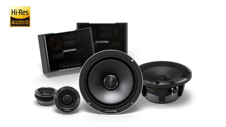 Alpine Status Hi-Res 6-1/2″ (16.5cm) 2-Way Component Speaker Set
