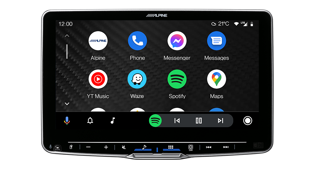 Alpine Halo9 9” High-Res Audio Receiver with Wireless Apple CarPlay / Wireless Android Auto / HDMI / USB / Dual Camera / Bluetooth / Hi-Res Audio Wireless / LDAC / DAB+ Suitable for Ford Ranger PX II/III  -F309E-RANGER16-iLX-F509A