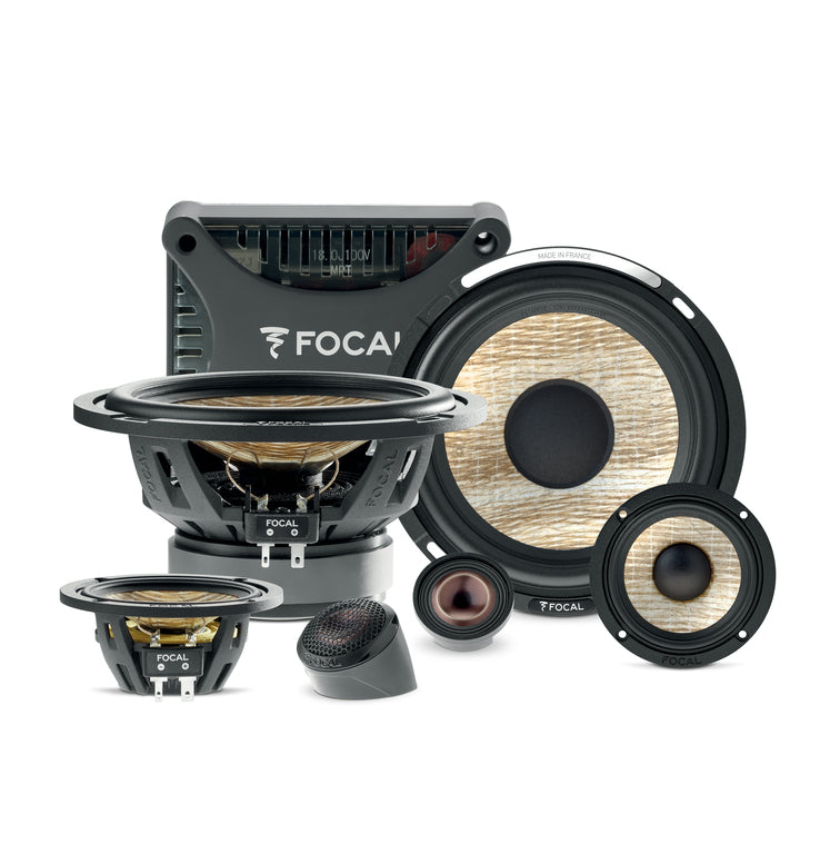 FOCAL 16.5Cm (6”) & 8Cm (3”) 3-Way Component Kit -PS165F3E