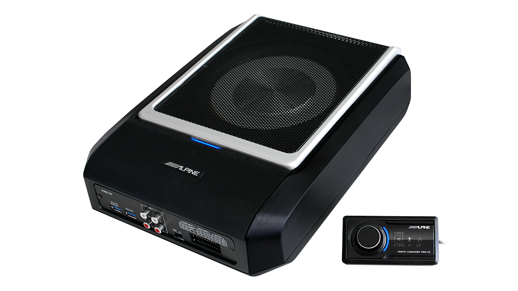 Alpine PWD-X5 All-in-one Compact Subwoofer, Amplifier & DSP (with remote control)