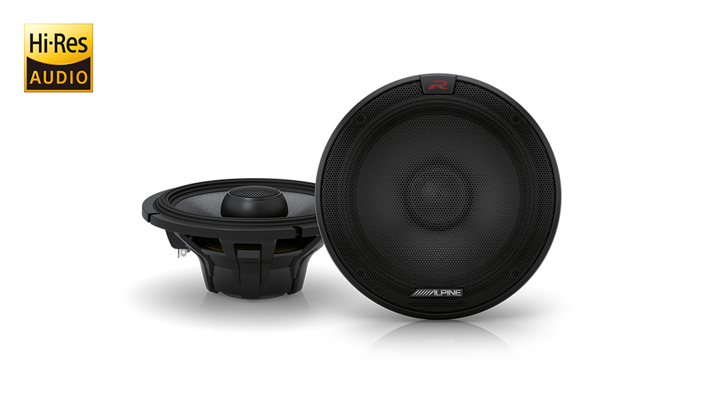 Alpine R-S65.2 6-1/2" (165mm) R-Series 300W 2-Way Coaxial Speaker