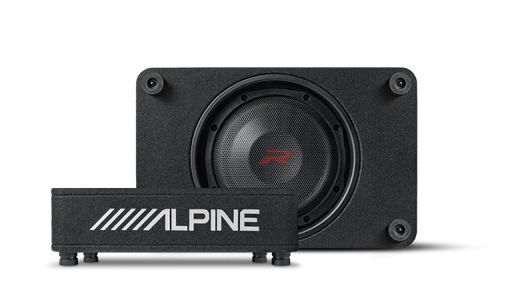 Alpine R-Series 10″ Shallow Profile Enclosure 2 Ohm Subwoofer RS-SB10