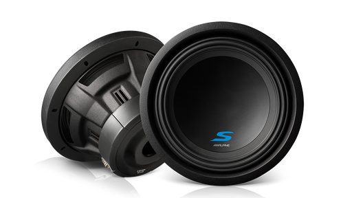 Alpine S-W10D4 S-Series 10" Dual Voice Coil Subwoofer