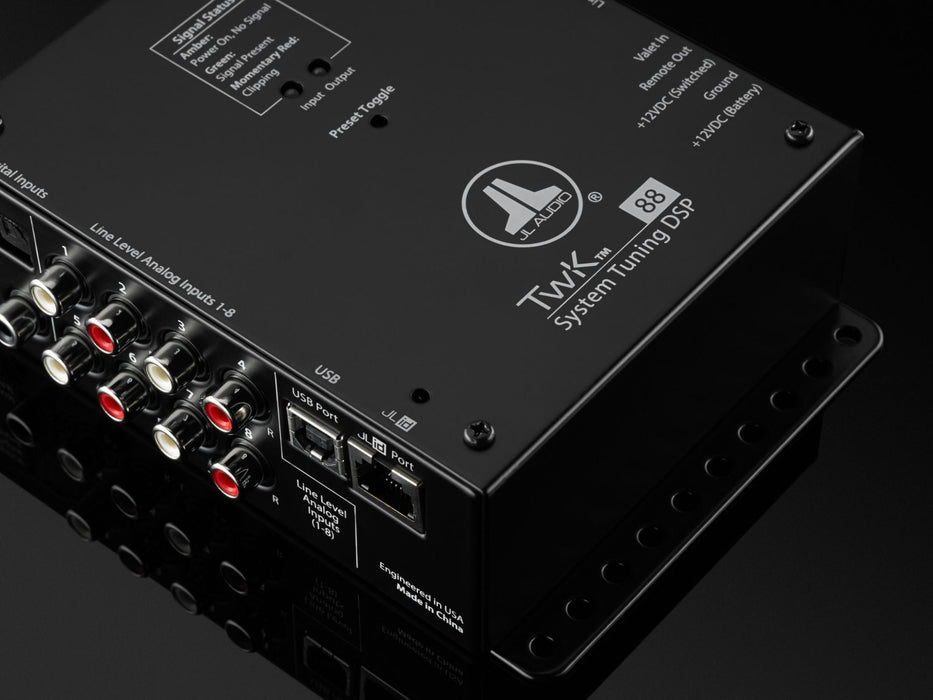 JL AUDIO System Tuning Dsp Controlled By Tün Software, 8-Channel Analog & Digital Inputs / 8-Ch. Analog Outputs -TWK-88
