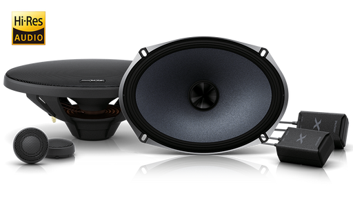 Alpine X-S69C X-Series 6×9″ 360W Component 2-Way Speakers