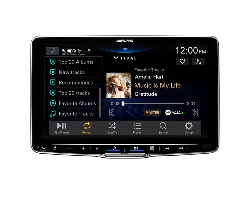 Alpine 9"  Halo9 Receiver With Maestro, Wireless Apple Carplay + Wireless Android Auto -Ilx-F509Ai