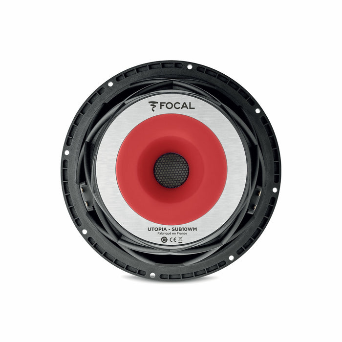 FOCAL 10” SUBWOOFER UTOPIA M, 400W RMS DUAL 4OHM, FOR SEALED ONLY ENCLOSURE 10-15L, 25HZ - 800HZ | 10WM 10” (each)