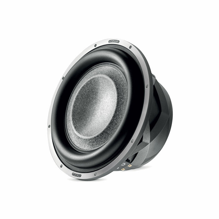 FOCAL 10” Subwoofer Utopia M, 400W Rms Dual 4Ohm, For Sealed Only Enclosure 10-15L, 25Hz - 800Hz 10WM 10” (each)