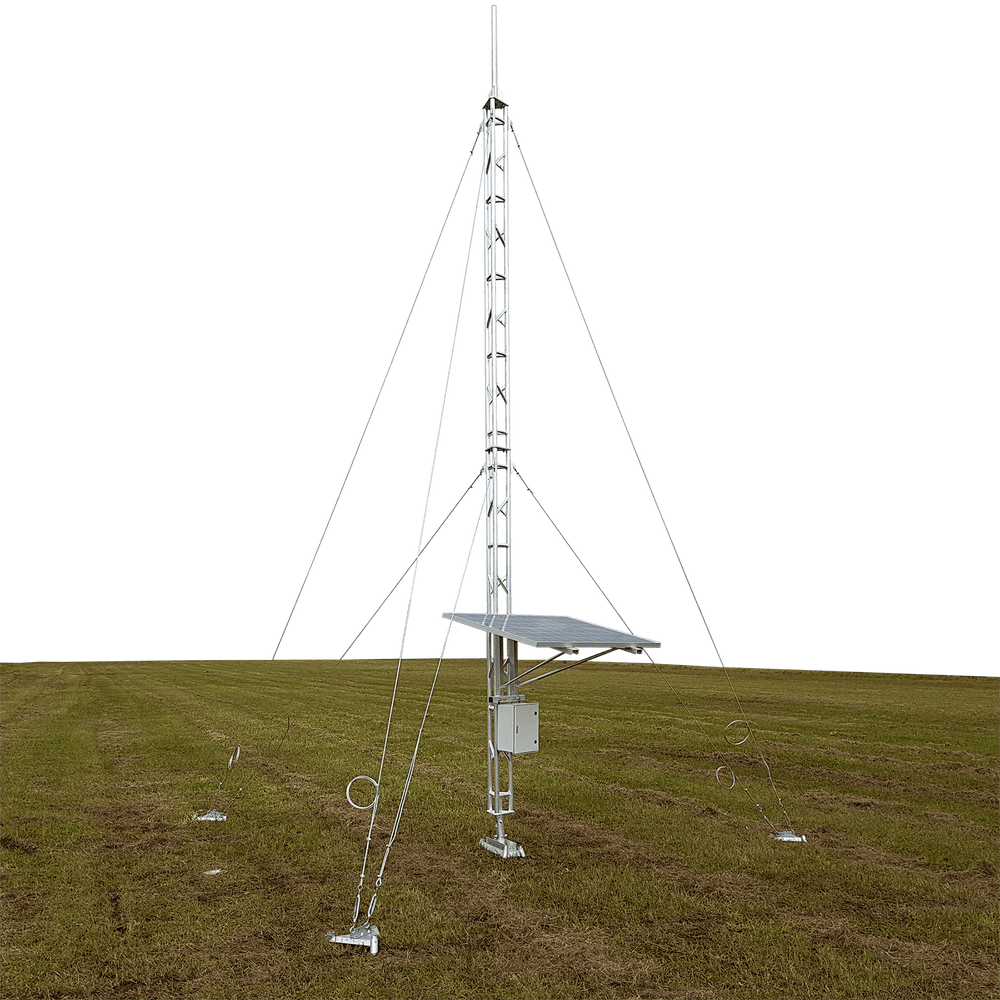 Blackhawk 220mm Ground Mount Lattice 15.8-metre Tower – Galvanised Guyed (EXCLUDES Footings)