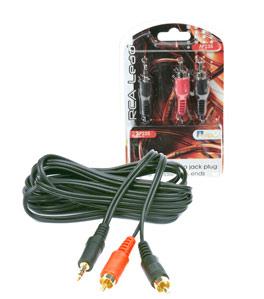 Aerpro AP235 1 x 3.5mm stereo jack to R+L RCA plugs