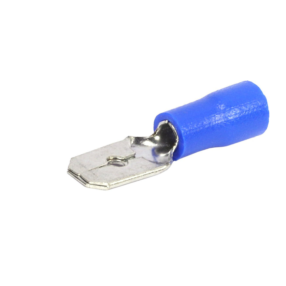 Aerpro APSM63B 6.4mm Male Spade Terminal - 100 pieces (Blue)