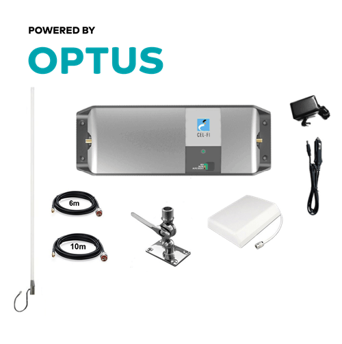 Cel-Fi GO Optus Marine Pack with Stainless Adjustable Mount (Wall Mount)