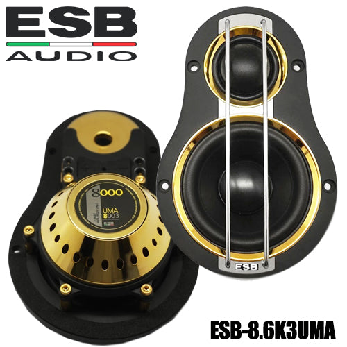 ESB Audio 8.6K3 3-way 6.5" Car Speaker - SET (with UMA 1"/ 3" and 6.5")