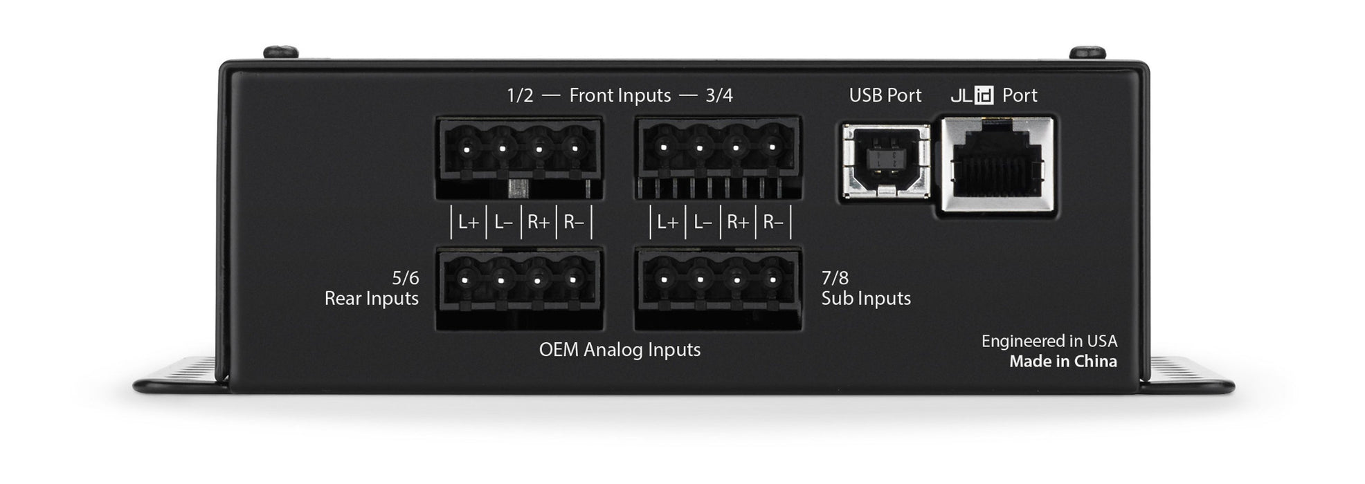 JL Audio FIX-86 OEM Integration DSP with Automatic Time Correction and Digital EQ (8-channel Inputs/4-channel Stereo + 2 Subwoofer RCA Outputs)