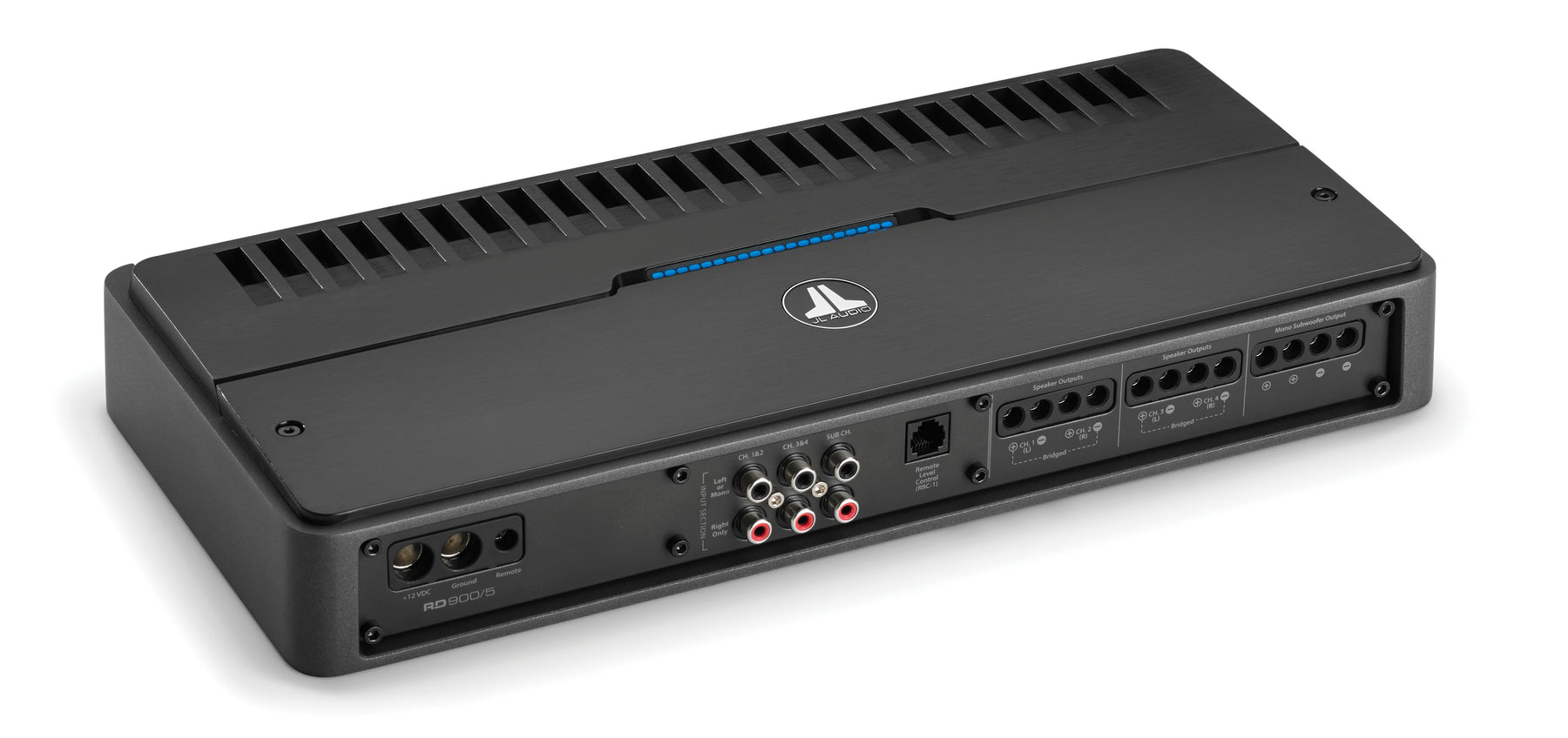 JL Audio RD900/5 5-Channel Class D System Amplifier, 70 W x 4 @ 4 Ω + 500 W x 1 @ 2 Ω – 14.4V