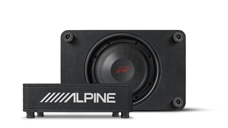 Alpine R-Series 10″ Shallow Profile Enclosure 2 Ohm Subwoofer RS-SB10