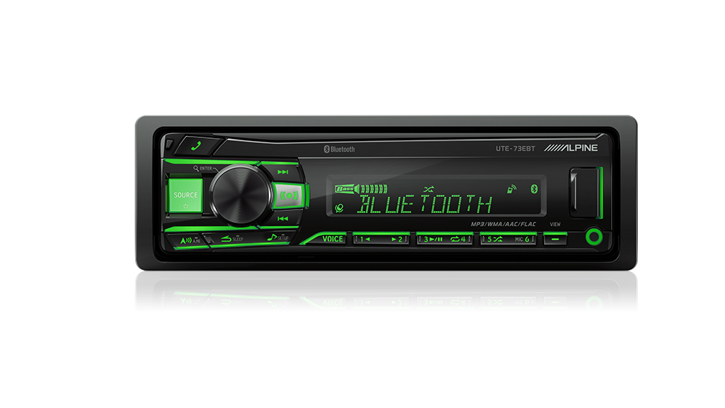 Alpine UTE-73EBT Digital Media Receiver with Bluetooth® / USB / AUX / iPod® and iPhone® / FLAC / TuneIt