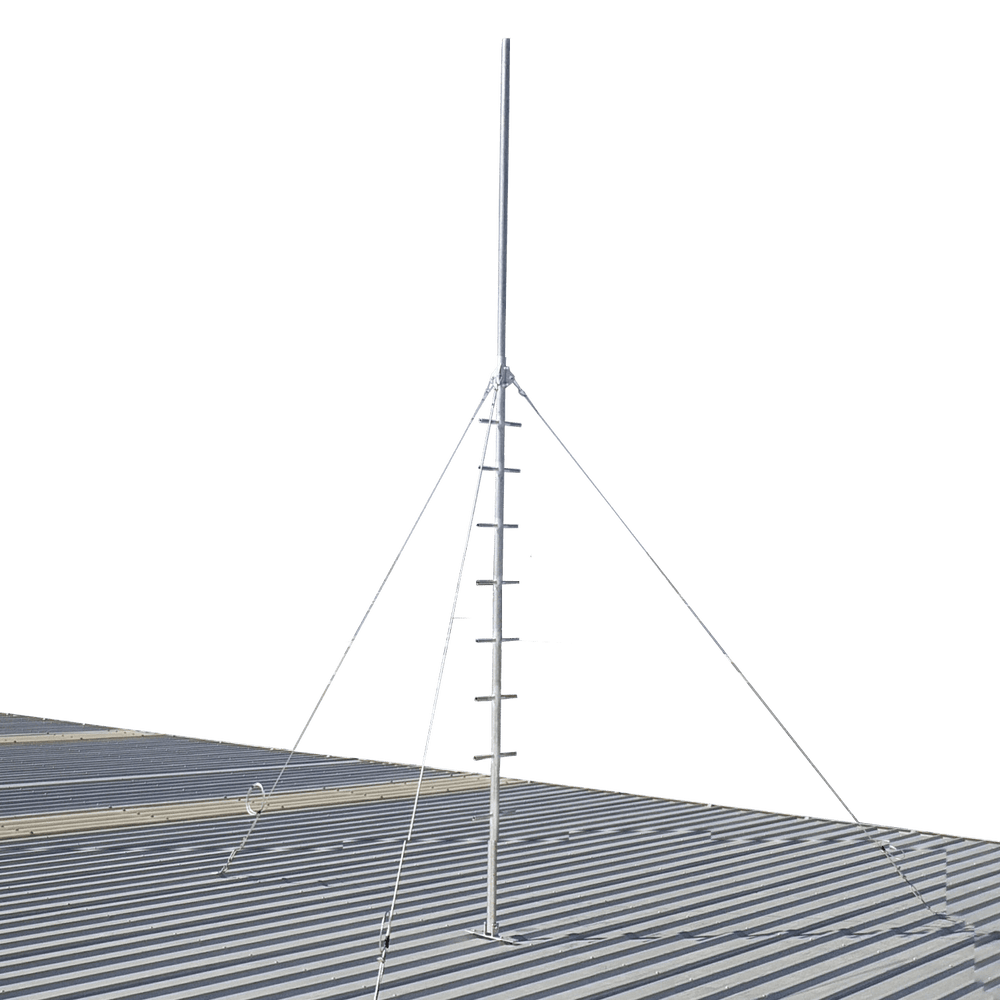 Blackhawk 5-metre Climbable Roof Mast (Galvanised Guyed | 4 Guys)
