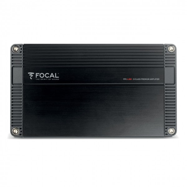 FOCAL FPX4.800 4-channel Compact Amplifier, D Class, 4 x 120W RMS (4Ω), 4 x 185W RMS (2Ω), 2 x370W (4Ω bridged)