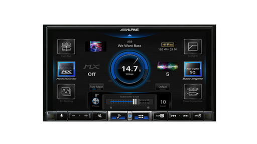 Alpine iLX-507A 7” High-Res Audio Receiver with Wireless Apple CarPlay / Wireless Android Auto / HDMI / USB / Dual Camera / Bluetooth / Hi-Res Audio Wireless / LDAC / DAB+